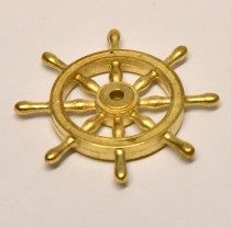 Scale traditional Model ship or boat wheel in cast metal